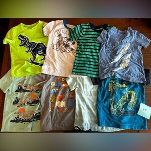 LOT of Toddler Boys Short Sleeve Shirts Size 4T (8 shirts)